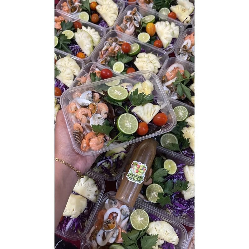 

SOMTAM Thailand / Salad Thailand Seafood udang cumi kerang uk 700ml