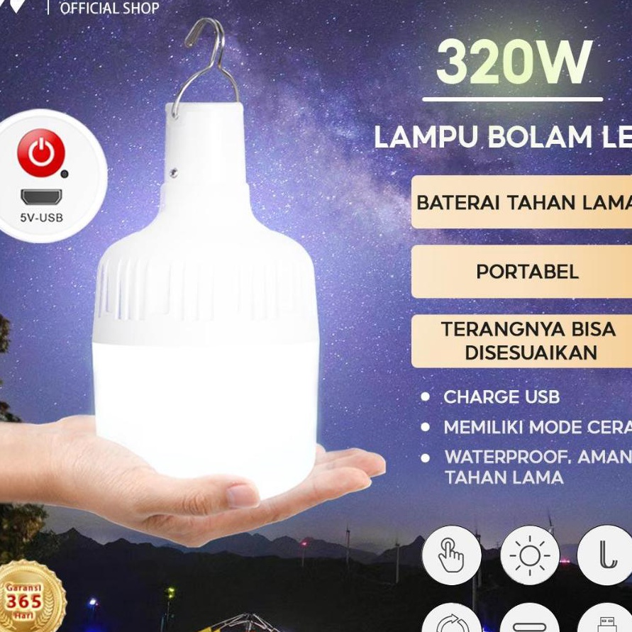 FG2 Winland Modus Pengisian Bohlam Emergency Lampu cas LED LAMPU LED DI CAS Lampu Tenda Camping 12W3