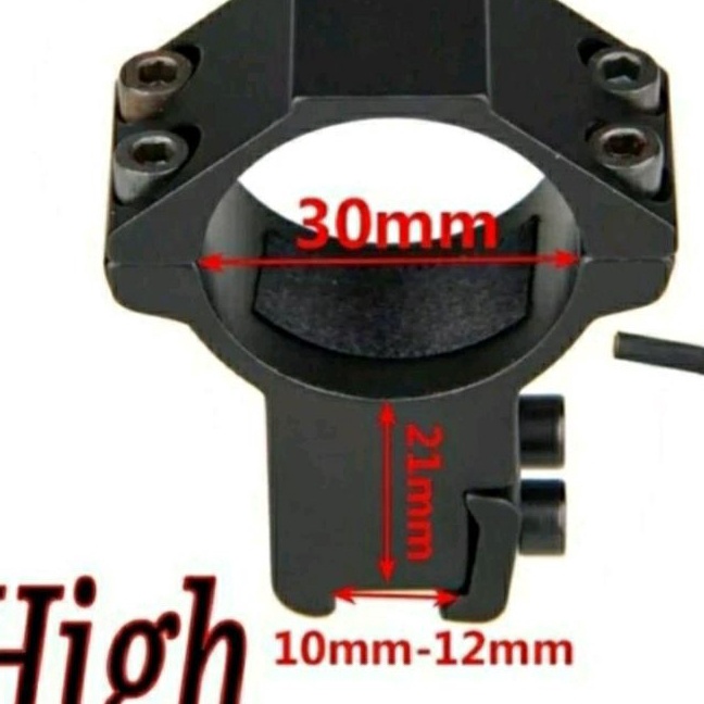 KF7 mounting teleskop OD3 tinggi mounting tube 3 rel11 tinggi