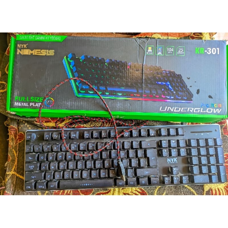 Keyboard RGB NYK Nemesis KR 301