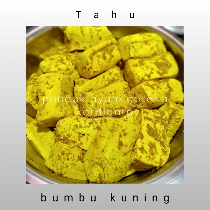 

tahu tempe kuning dan bacem