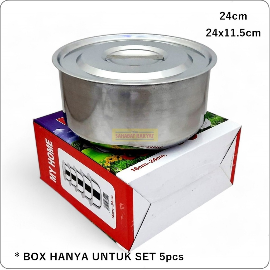 Panci Kuah/Panci Rebus Panci Stainless My Home 24cm