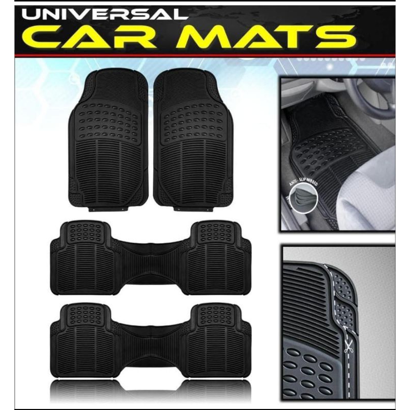 Karpet Karet 3 Baris 4 Potong Mobil Calya Sigra