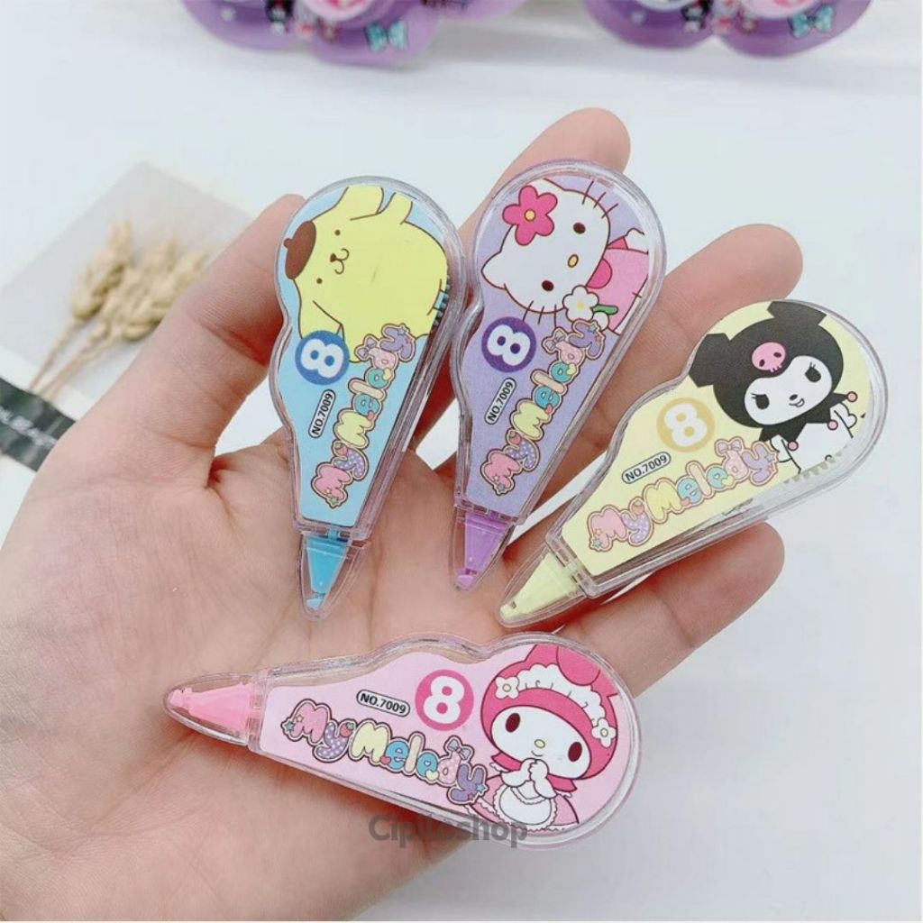 

Tip-X Kertas Sanrio Correction Tape Roll Tipe x Tipex Tip x Tip-ex Pita Penghapus Pulpen
