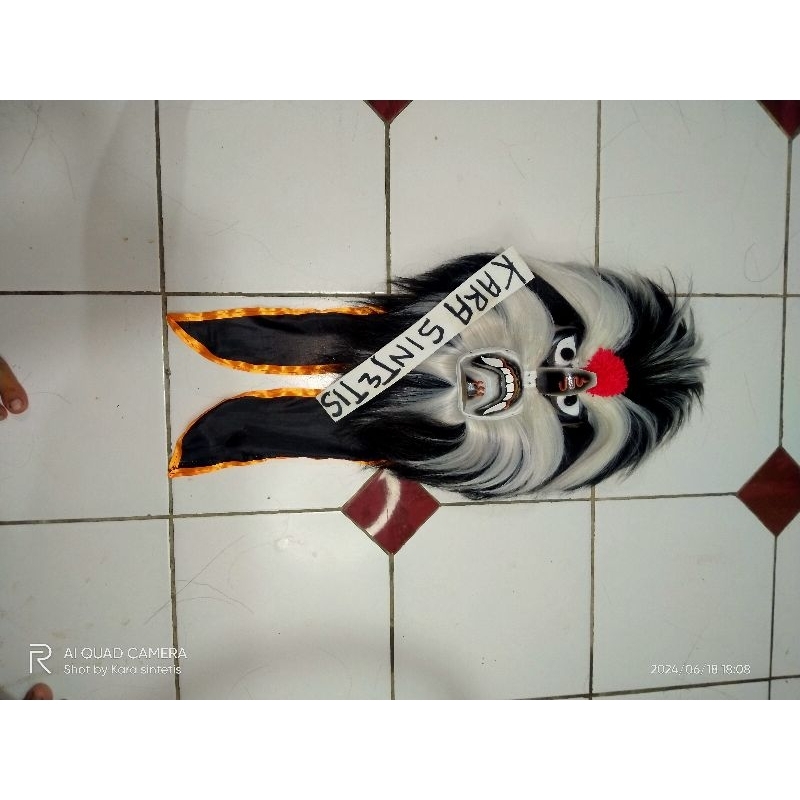 TOPENG BUJANG GANONG RAMBUT HITAM PUTIH REKOMENDASI BUAT ANAK ANAK