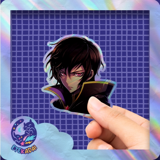 

Stiker Hologram Anime Code Geass Lelouch vi Britannia