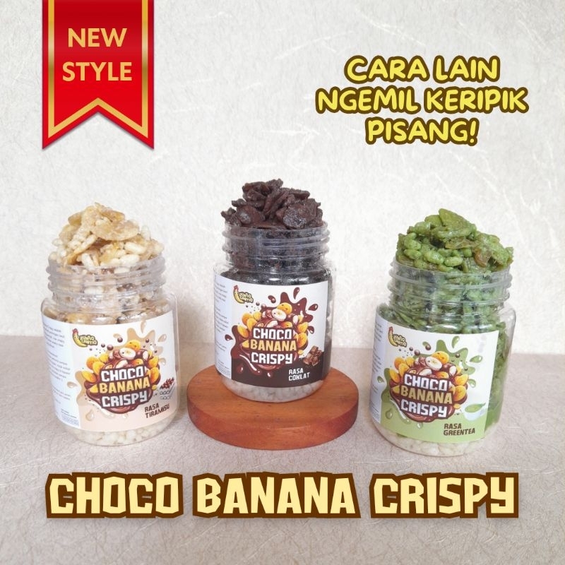 

Choco Banana Crispy - Keripik pisang coklat rice crispy snack choco crispy jar coklat greentea tiramisu | Puntiq Cantiq