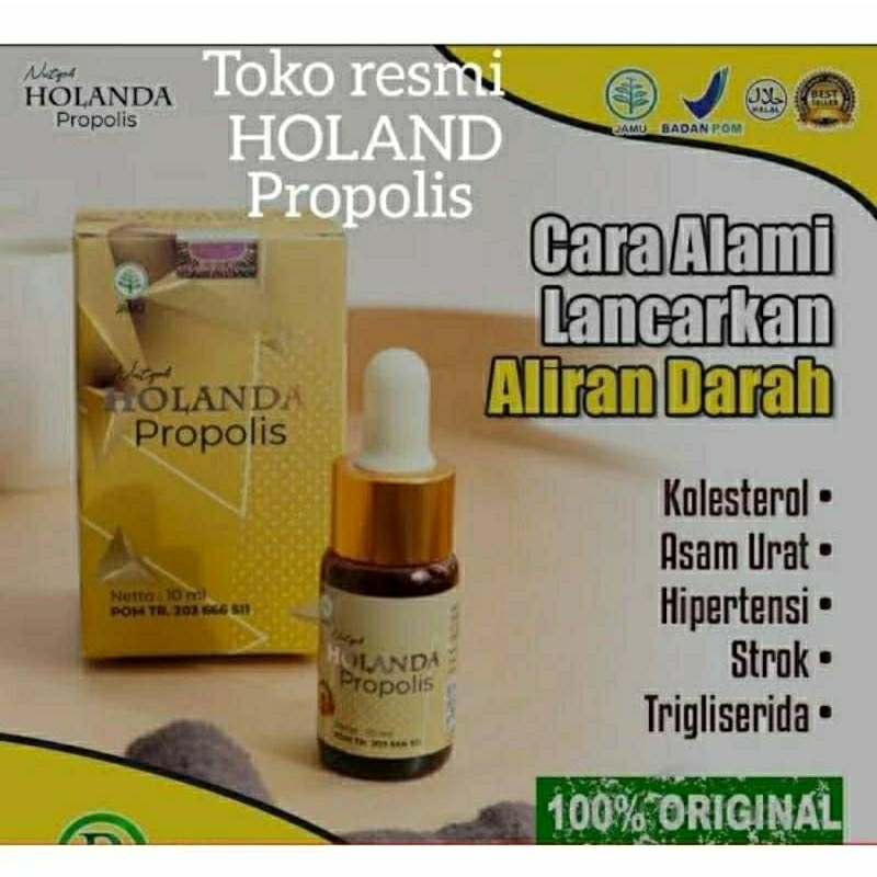 Holanda Propolis Asli Obat Herbal Diabetes Asam Urat