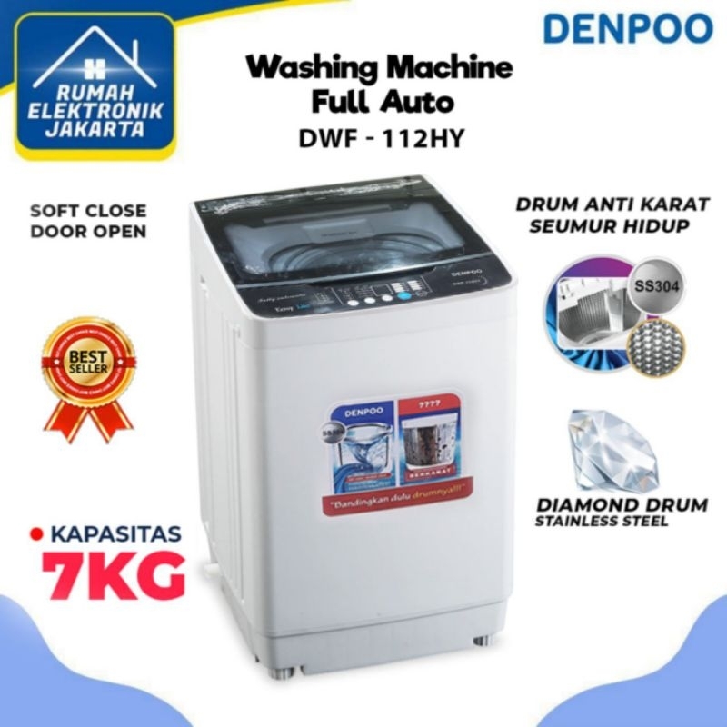 Denpoo Mesin Cuci 1 Tabung DWF 112HY