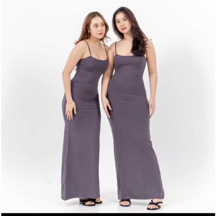 NEW DEALS Dress Maxi Bodycon / Dress Tank Top Bodycon Sexy Wanita / Dress Bodycon Panjang