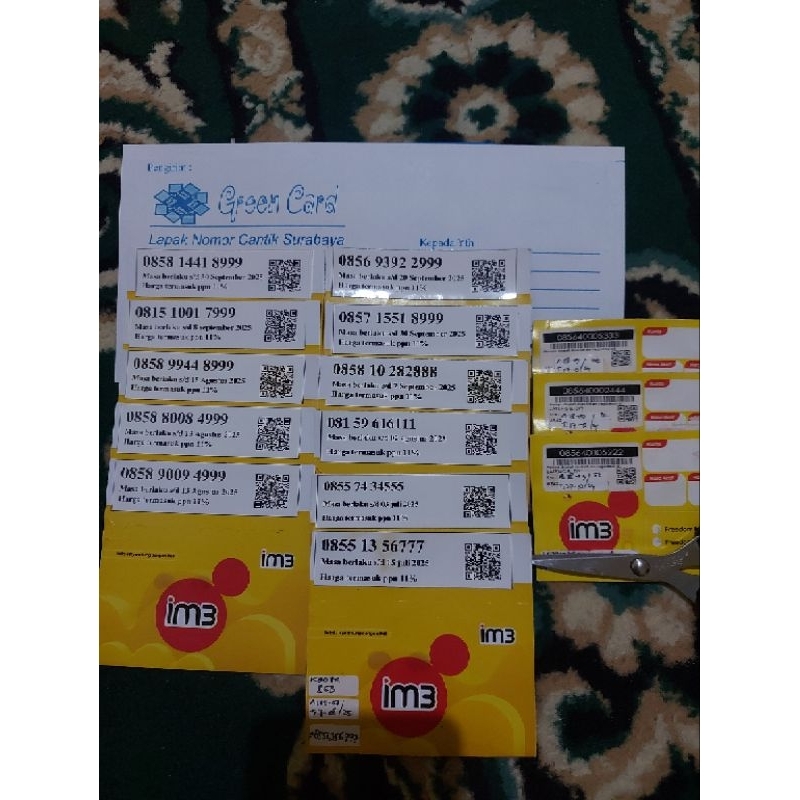 nomor cantik indosat 888,999 rapih