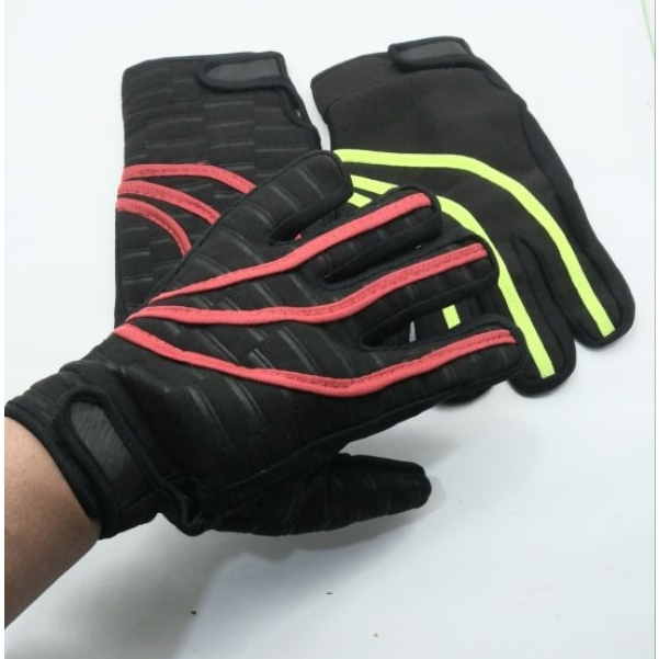 Sarung tangan motor ful jari motif sniper motocross emen pria wanita anti uv halus lembut termurah/S