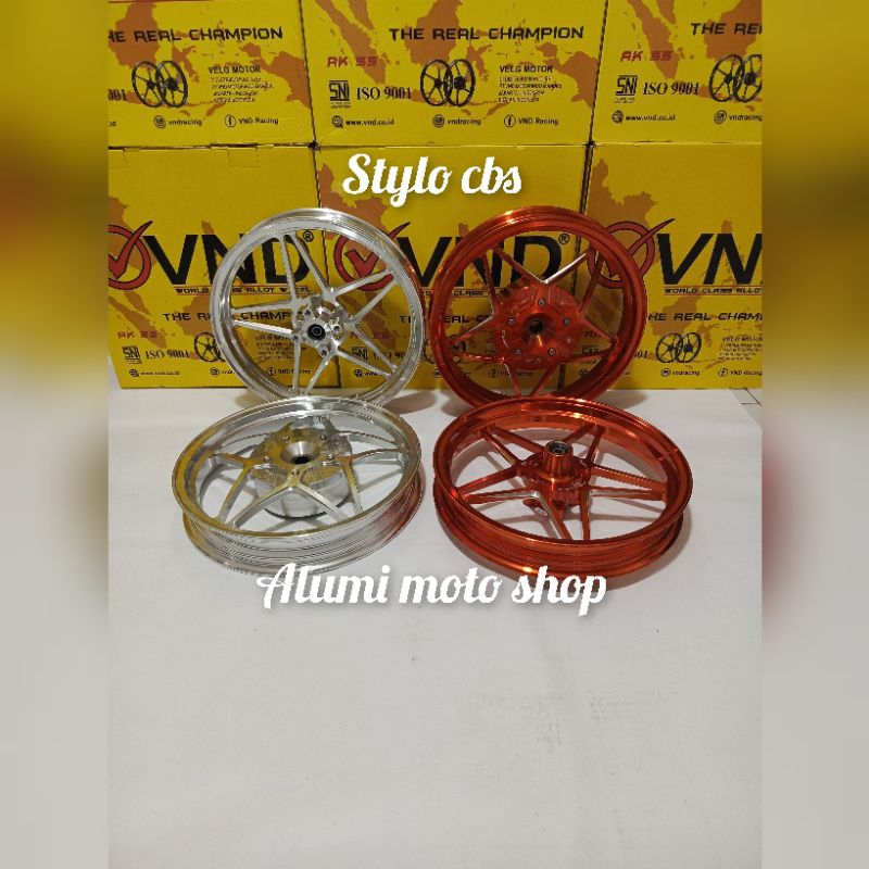 velg vnd v speed v2 Honda stylo 160 cbs ring 14 lebar 185/215×14