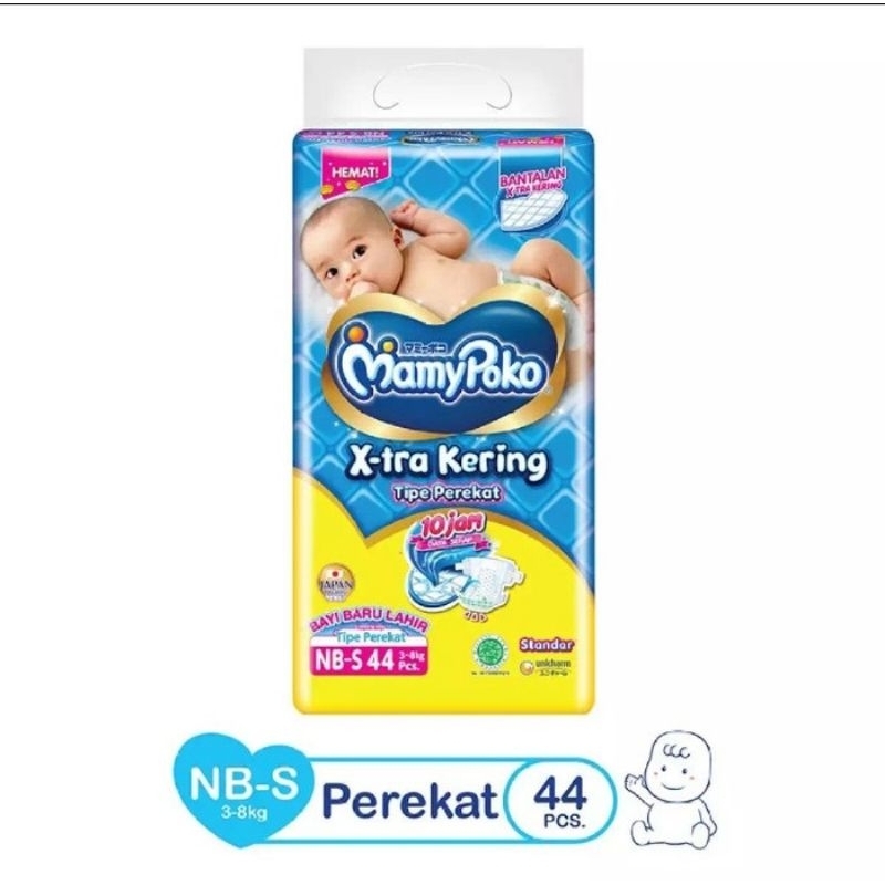 Mamy poko Perekat NBS 44 / Pampers / Popok bayi baru lahir