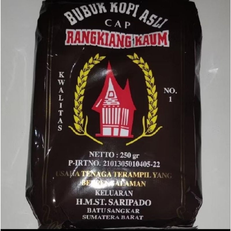 

Kopi Rangkiang asli Minang 2x 250gram Termurah
