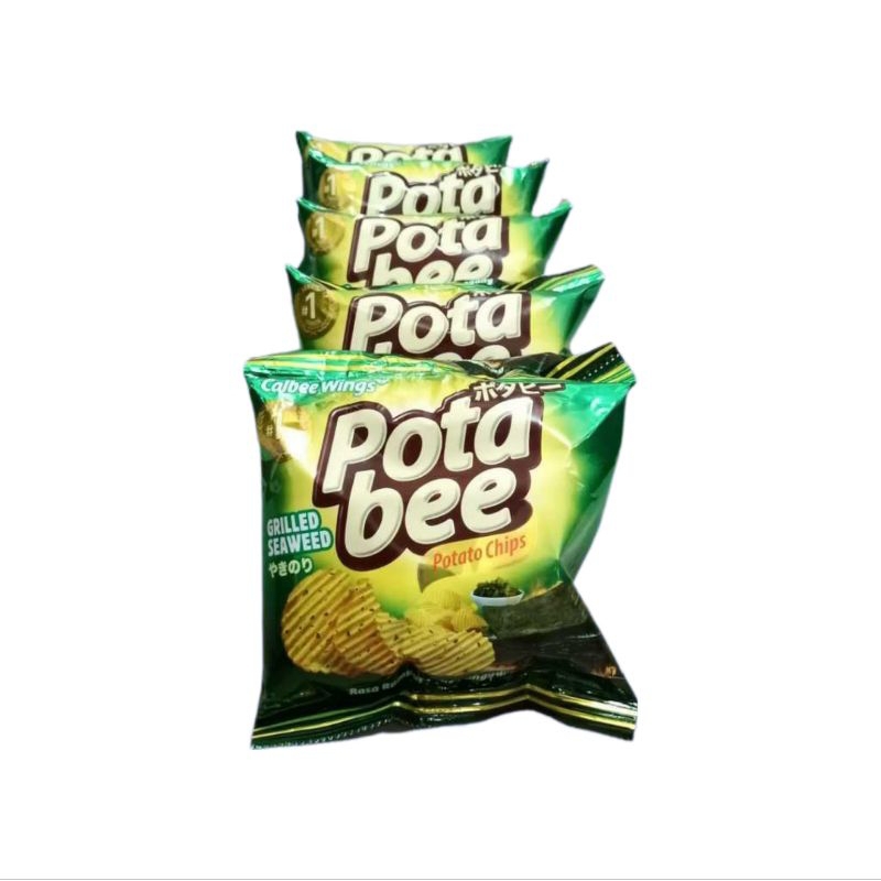 

Potabee Potato Chip Rasa Grilled Seaweed 15g (1 renceng/10 sachet)