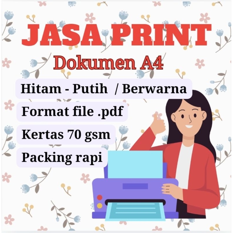

Jasa Print Dokumen A4 70 gsm proses cepat