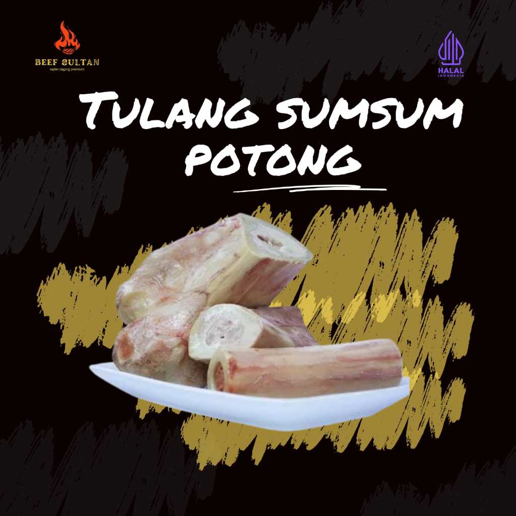 

Tulang Sumsum Sapi Size Kecil | Bone Marrow Small Size | Sumsum Sapi Potong | Sumsum Tulang Kaki Sapi Potong Siap Masak | Sumsum Sapi Sedot | Beef Leg Bone Premium