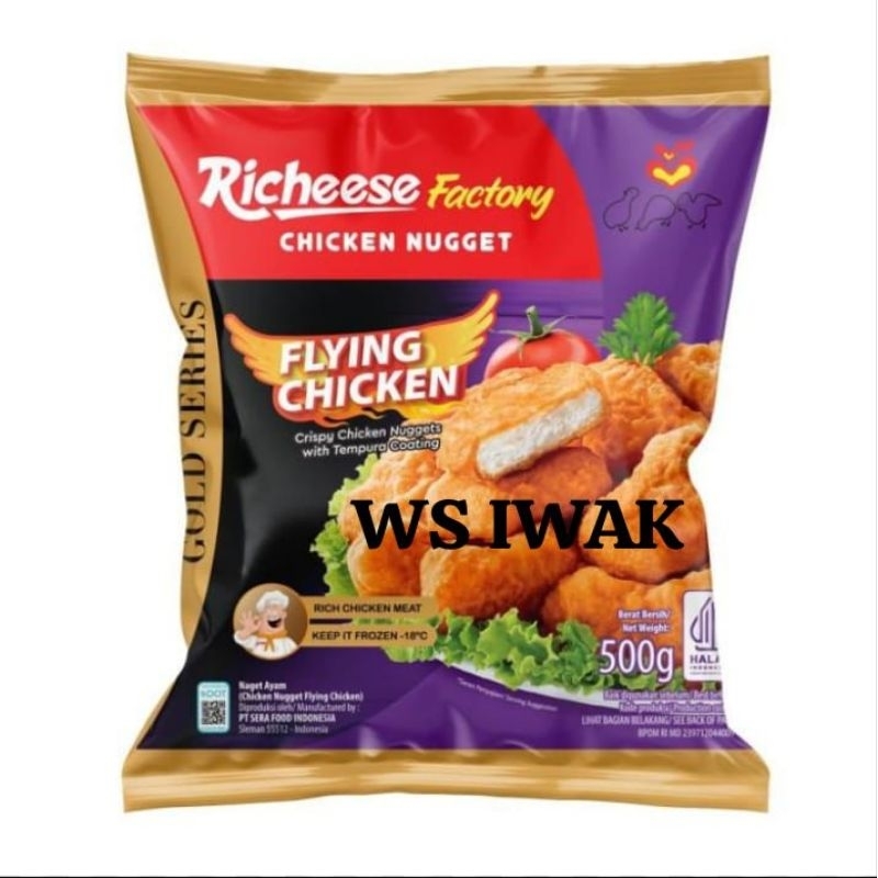 

Richeese Factory Flying Chicken Nugget 500gr (Pengiriman hanya jawa timur)