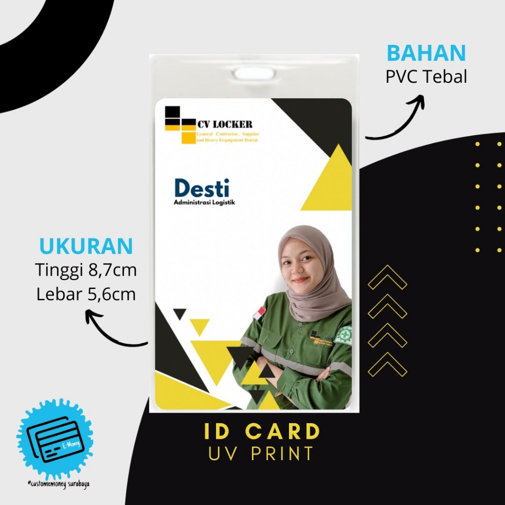 

Cetak Kartu Id Card Print Id Card Custom Id Card PVC Nametag Kartu Member Karyawan