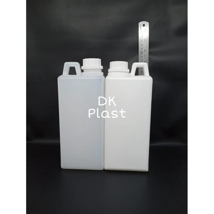 Jerigen 1 liter segel besar tebal HDPE BARU ISI 10PCS