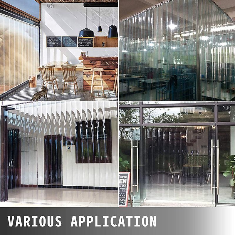 2m Tirai Plastik Pvc Tirai Plastik Bening Tirai Plastik Outdoor Gulung Pvc Strip Curtain Universal