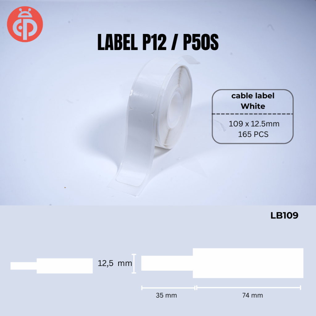 

Kertas Termal Stiker High Quality Cable Label Printer Label Marklife P12 / P50S