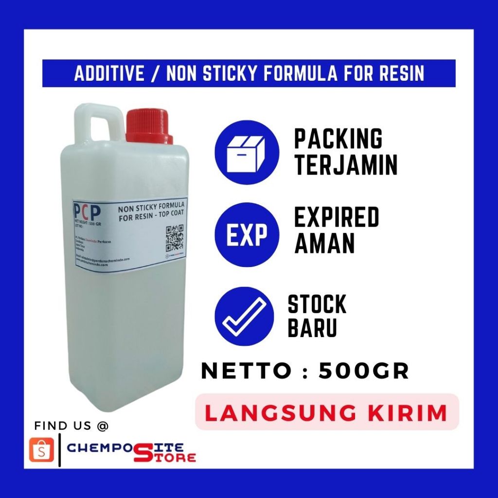 fiberglass - non sticky finish - anti getah resin / additive @500gr