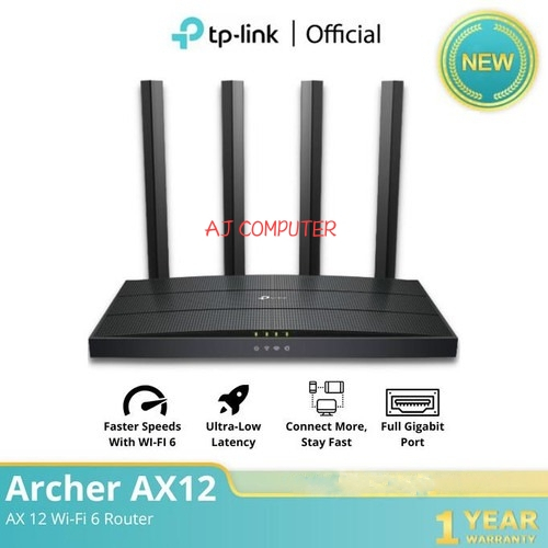 TP-Link Archer AX12 AX1500 Wi-Fi 6 Router Tp-Link Archer AX12