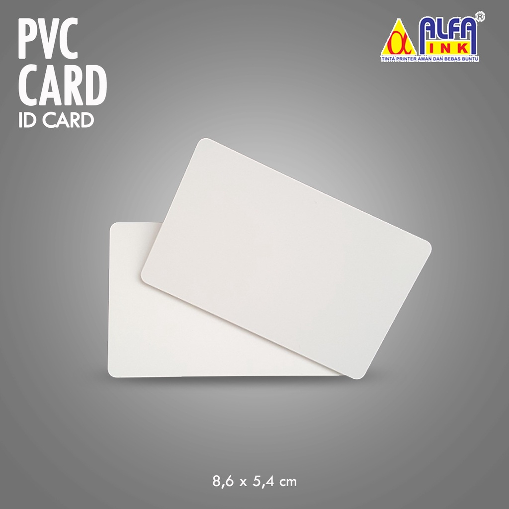 

(ALFAINK) 5PCS SUN PVC ID Card 0,76 White uk 8.6 x 5.4 cm