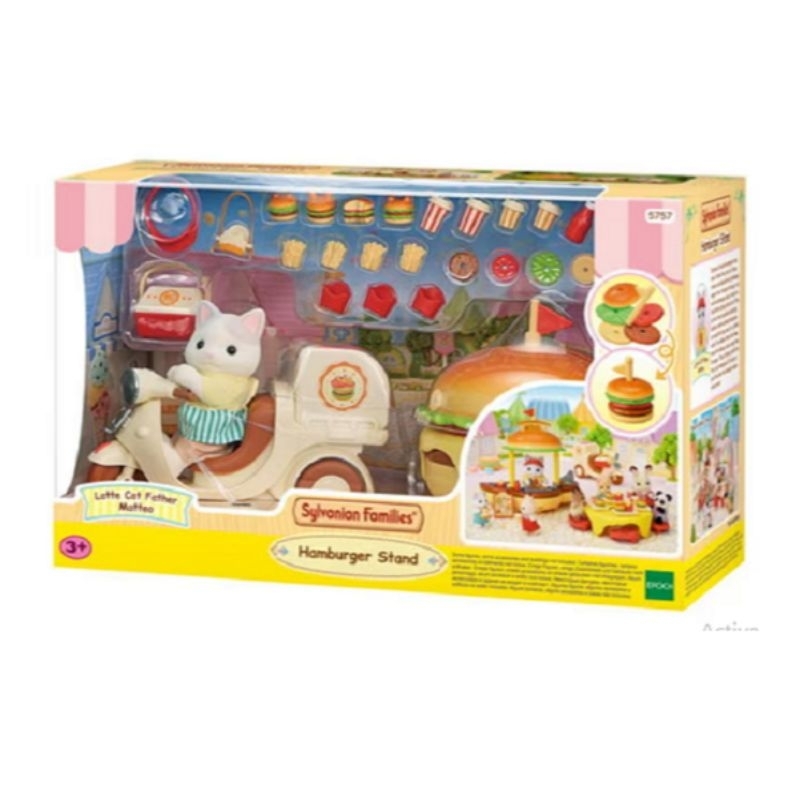 Mainan Anak Koleksi Sylvanian Hamburger Stand 57570