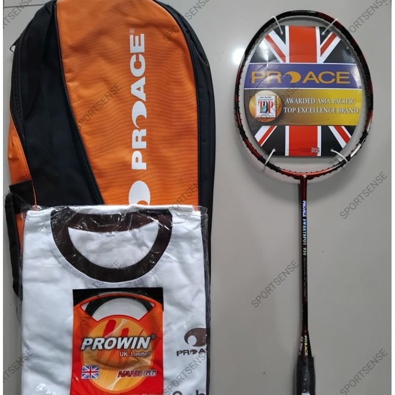 Raket Badminton Bulutangkis Proace Pro Ace Sweetspot Sweet Spot SS 950 SS950 Original Bonus Tas Kaos