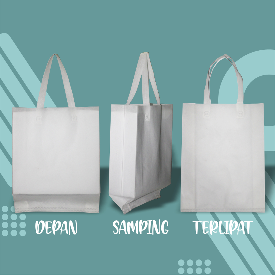 

25X35X8 CM TALI TAS KAIN SPUNBON GOODIE BAG KANTONG GOODY POLOS SOUVENIR EVENT