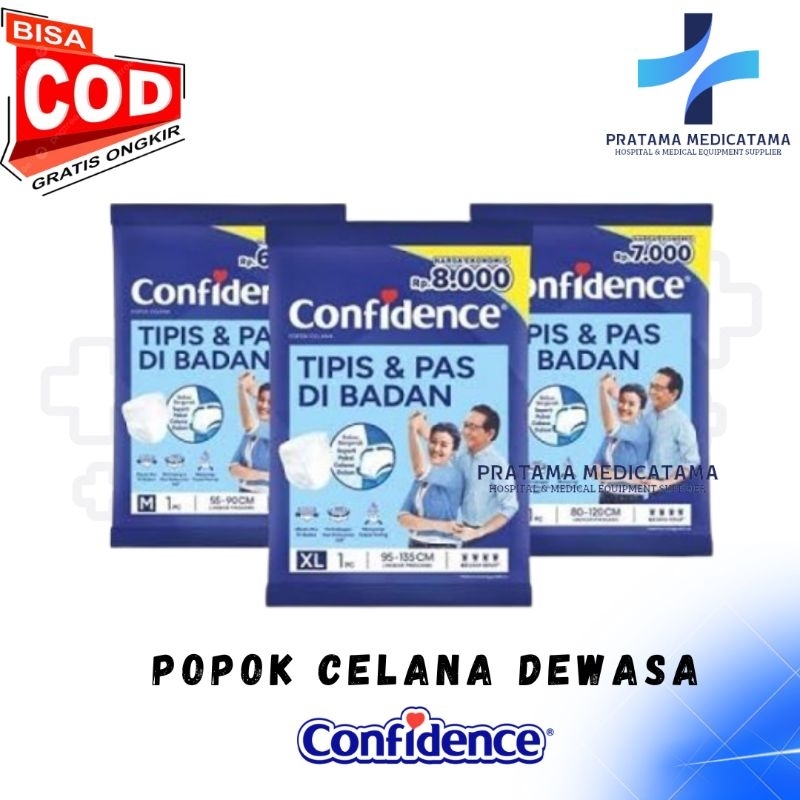 Confidence Popok Celana Dewasa Adult Diapers Pants Sachet