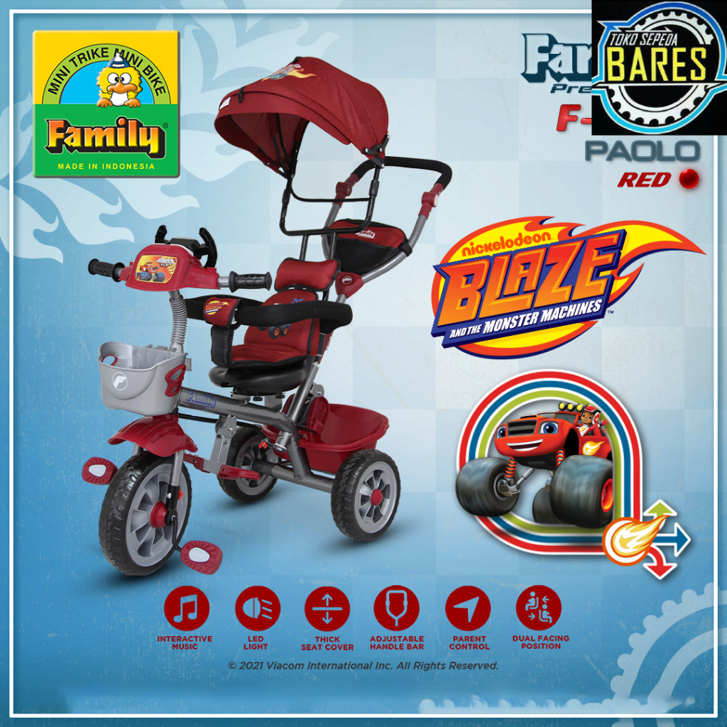 Sepeda Roda Tiga Anak Family Trike Supreme F-970J Clarton / F-860J / F-361 / Tricycle