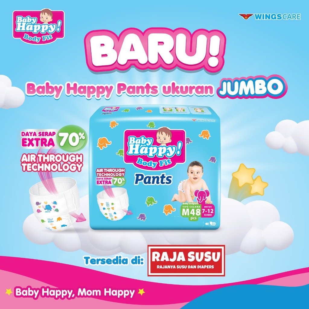 BABY HAPPY PANTS M48 JUMBO