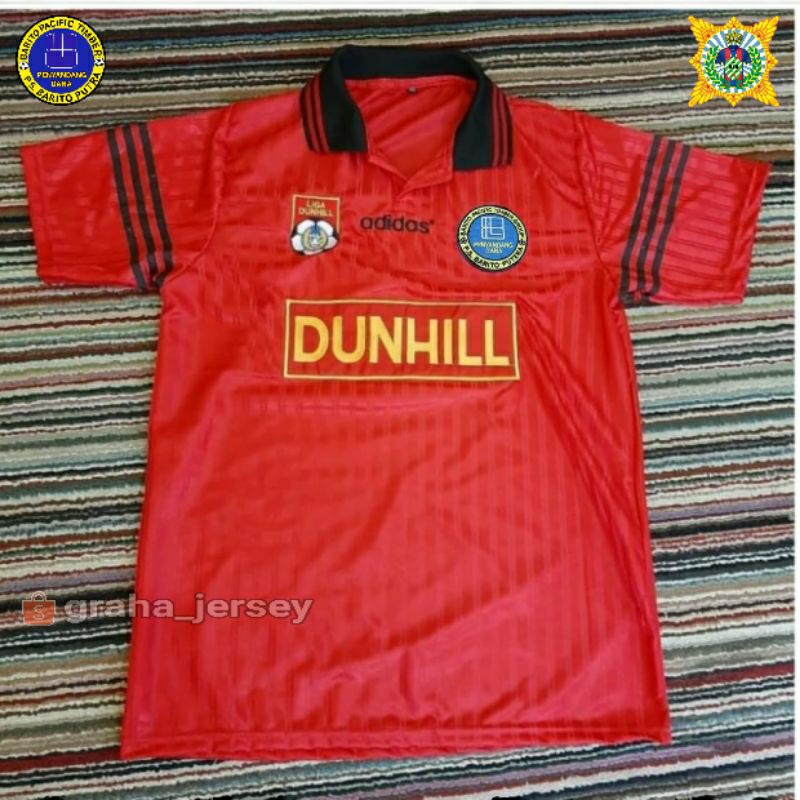 Jersey BARITO PUTERA Home 1994 - 1995 Liga Dunhil Merah Retro PRINTING atau BORDIR