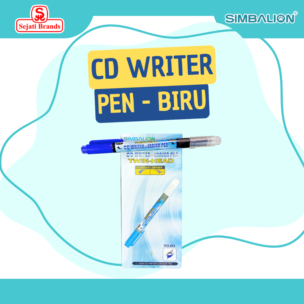 

Simbalion CD Writer & Eraser #881 Spidol CD 1 Lusin (12 Pc)
