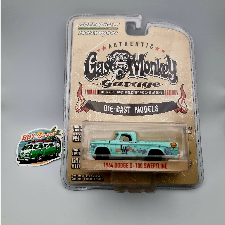 Greenlight 1964 Dodge D-100 Sweptline - Authentic Gas Monkey Garage