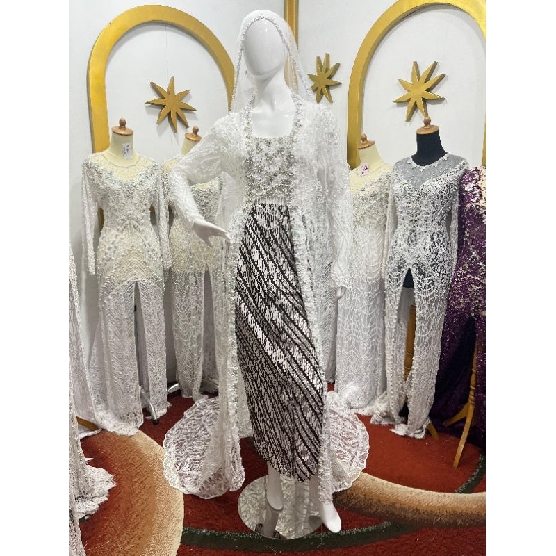 kebaya akad kutubaru ekor LD jumbo