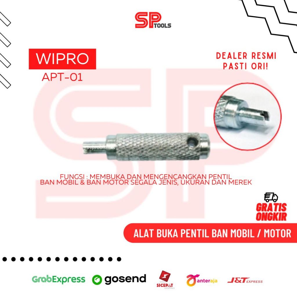 ALAT PEMBUKA / BUKA PENTIL BAN SEPEDA MOTOR / MOBIL WIPRO APT01