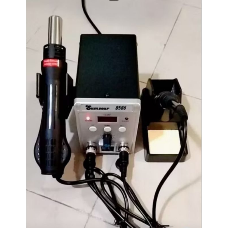 blower dan solder type 8586 2 in 1 bekas seperti baru