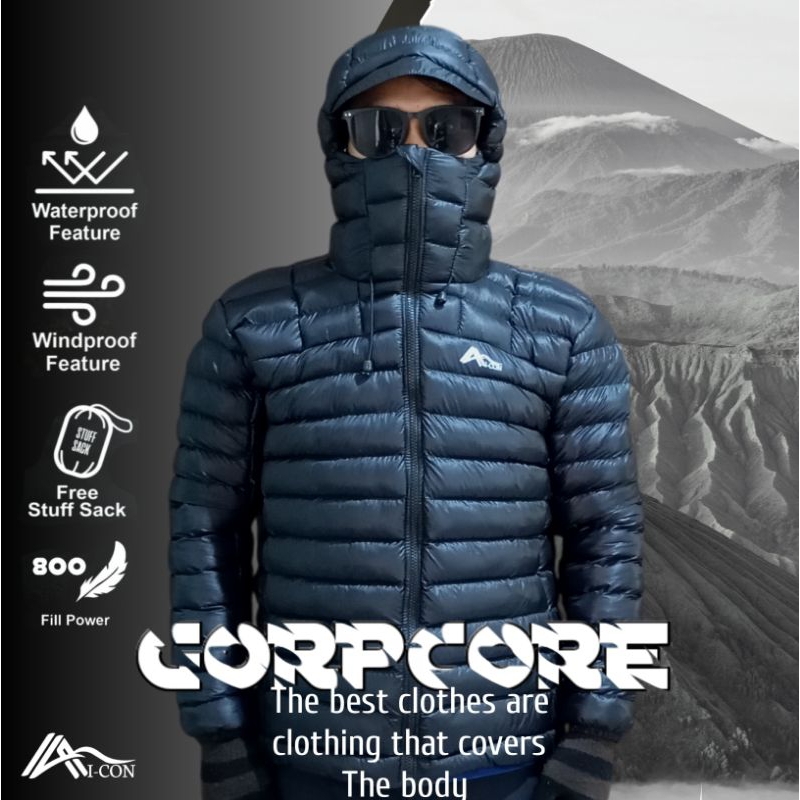 jaket gunung  jaket bulang ultralight goossedown