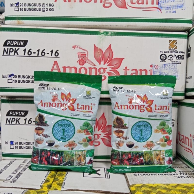 NPK AMONG TANI 16-16-16 KEMASAN 1Kg