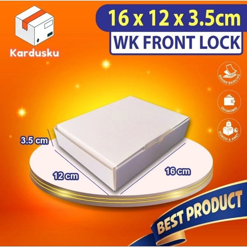 

Kardus dus PUTIH 16x12x3,5 cm (ECER) Die Cut Box