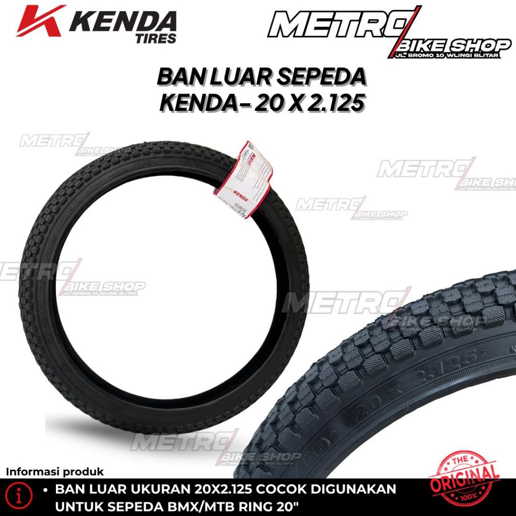 Ban Luar Sepeda Kenda Rad 20 x 2.125 Ban Luar Sepeda BMX ban luar sepeda anak Kenda K905