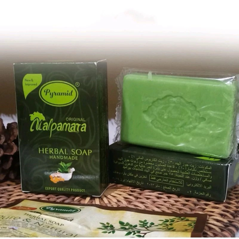Sabun PYRAMID NALPAMARA Makassar Herbal Berkualitas Untuk Atasi Jerawat Memutihkan Wajah Glowing Nut