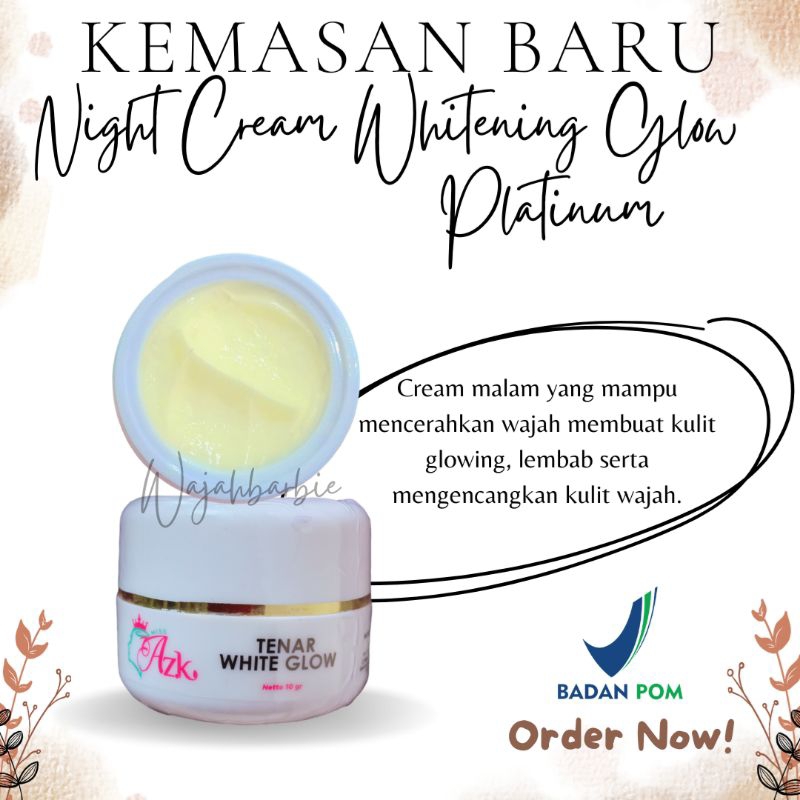 CREAM MALAM WHITENING GLOW PLATINUM