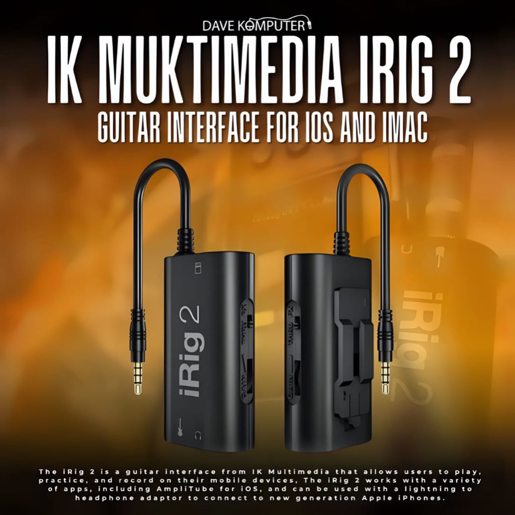 IK Multimedia Irig 2 / IRig2 Guitar Interface