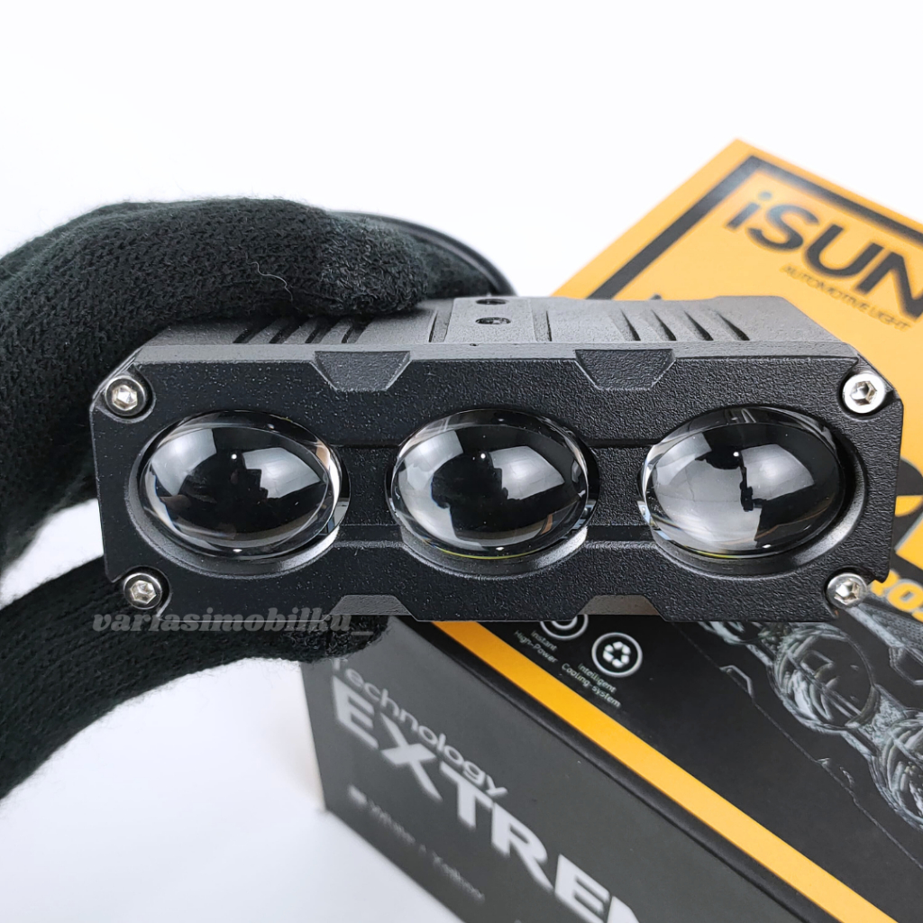 [VRM] Lampu Tembak Laser Foglamp EXTREME SQL 3 Mata 45 Watt Demon RGB 9-80V